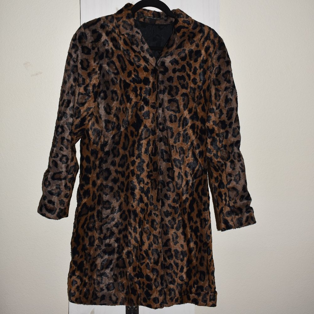 Leopard Faux Fur Coat